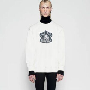 A.NI.MA Series Paul Frank X David Flores Pray for Skate Sweatshirt White Sz L